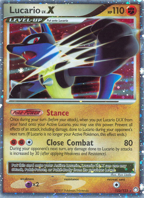 Mysterious Treasures Lucario LV. X #122/123
